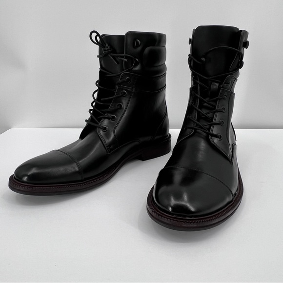 Kenneth Cole Reaction “Let’s Roll” Cap Toe Black Boot | Men’s 9.5 - Picture 2 of 7